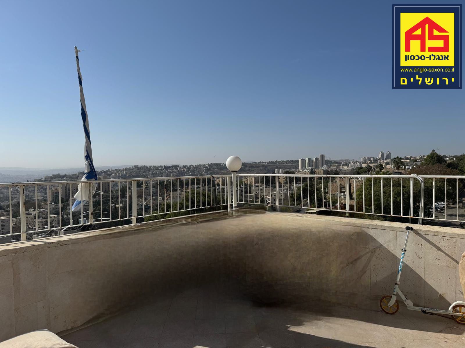 דירה 5 חדרים בנקר מאיר, ארמון הנציב, ירושלים